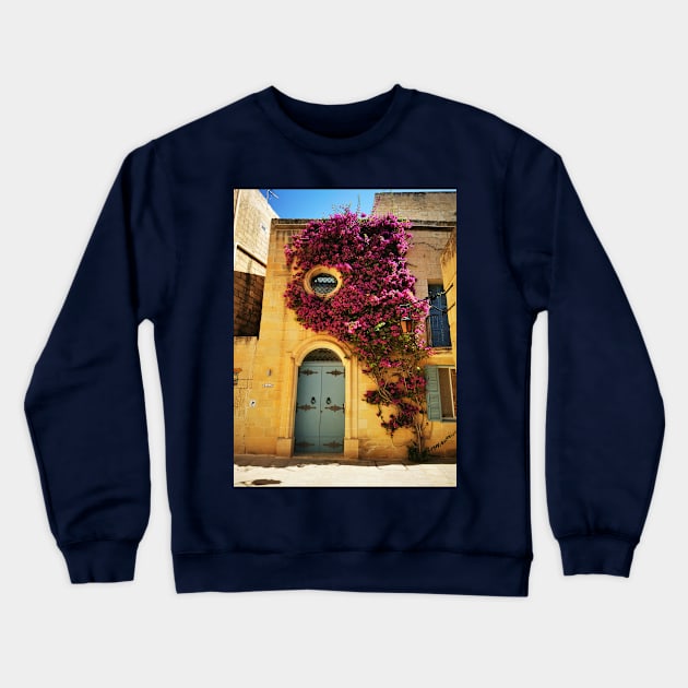 Silent city in bloom Crewneck Sweatshirt by ellaine13